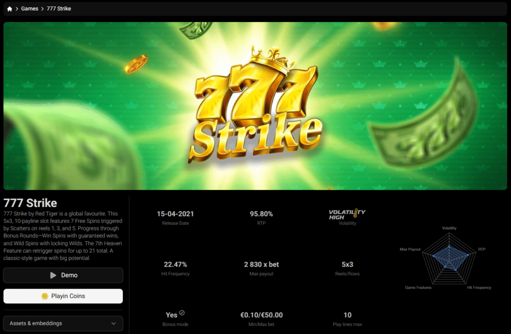 สล็อต red tiger เกมแตกหนักๆ 777 Strike