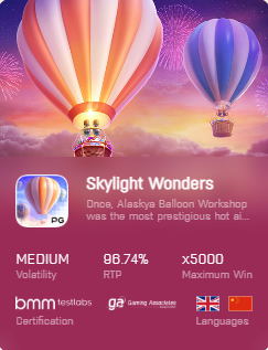 เล่นเกมใหม่ pg Skylight Wonders